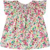 Molly Smocked Top, Fuchsia Floral - Shirts - 1 - thumbnail