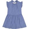 Kinsley Dropwaist Dress Mini, Blue Check - Dresses - 1 - thumbnail