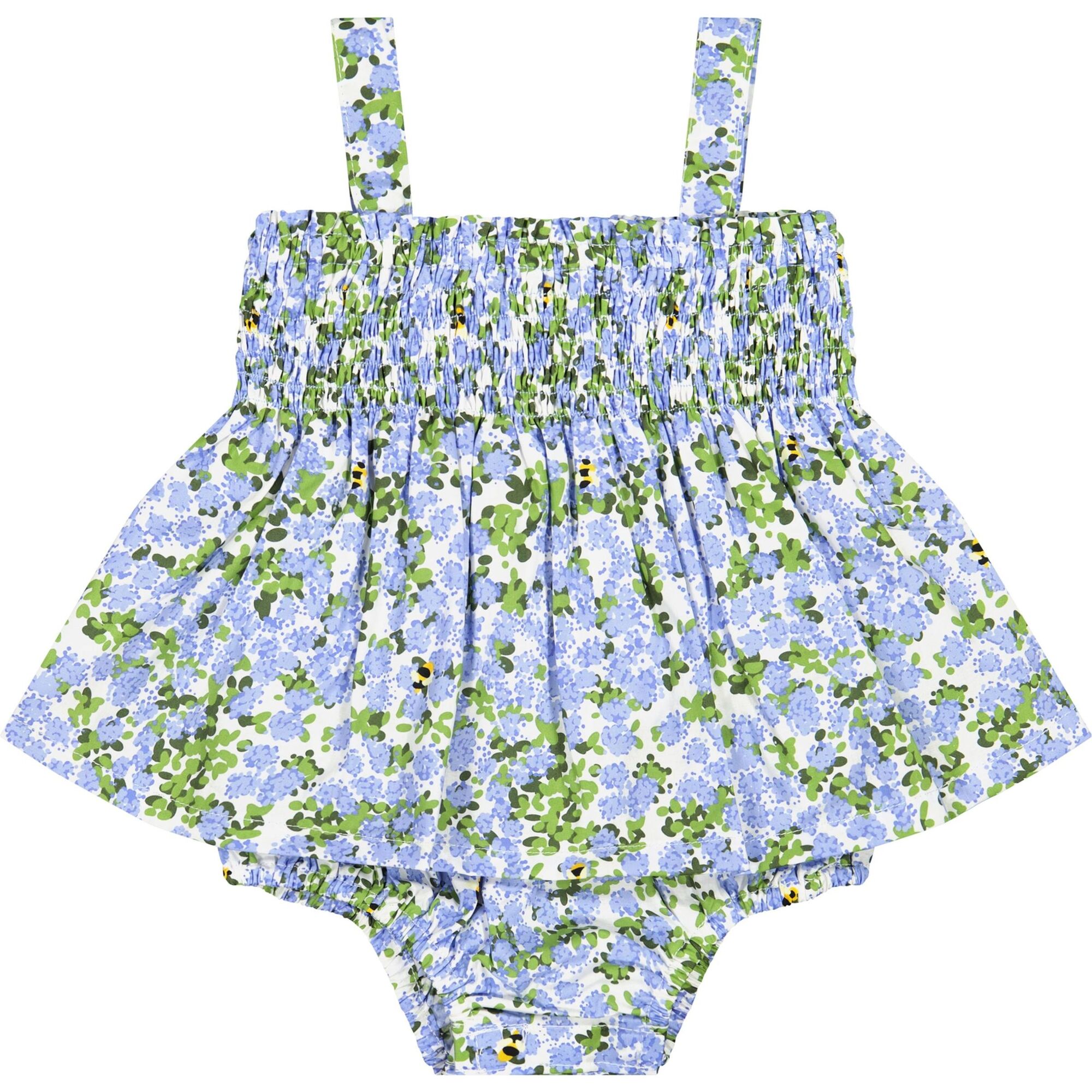 Hazel Romper, Blue Hydrangea - Rompers - 1