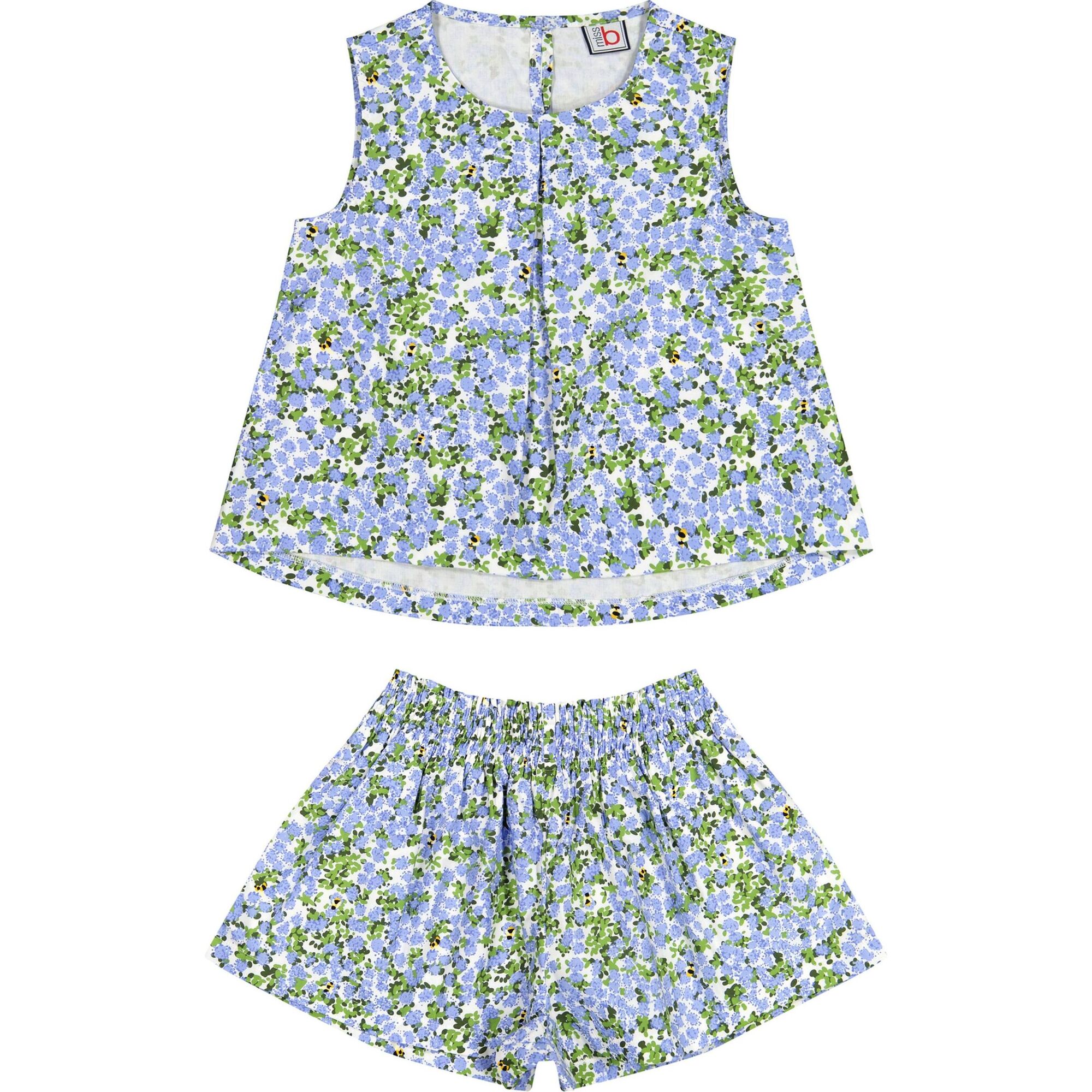 Frida Top and Skort Set, Blue Hydrangea - Mixed Apparel Set - 1