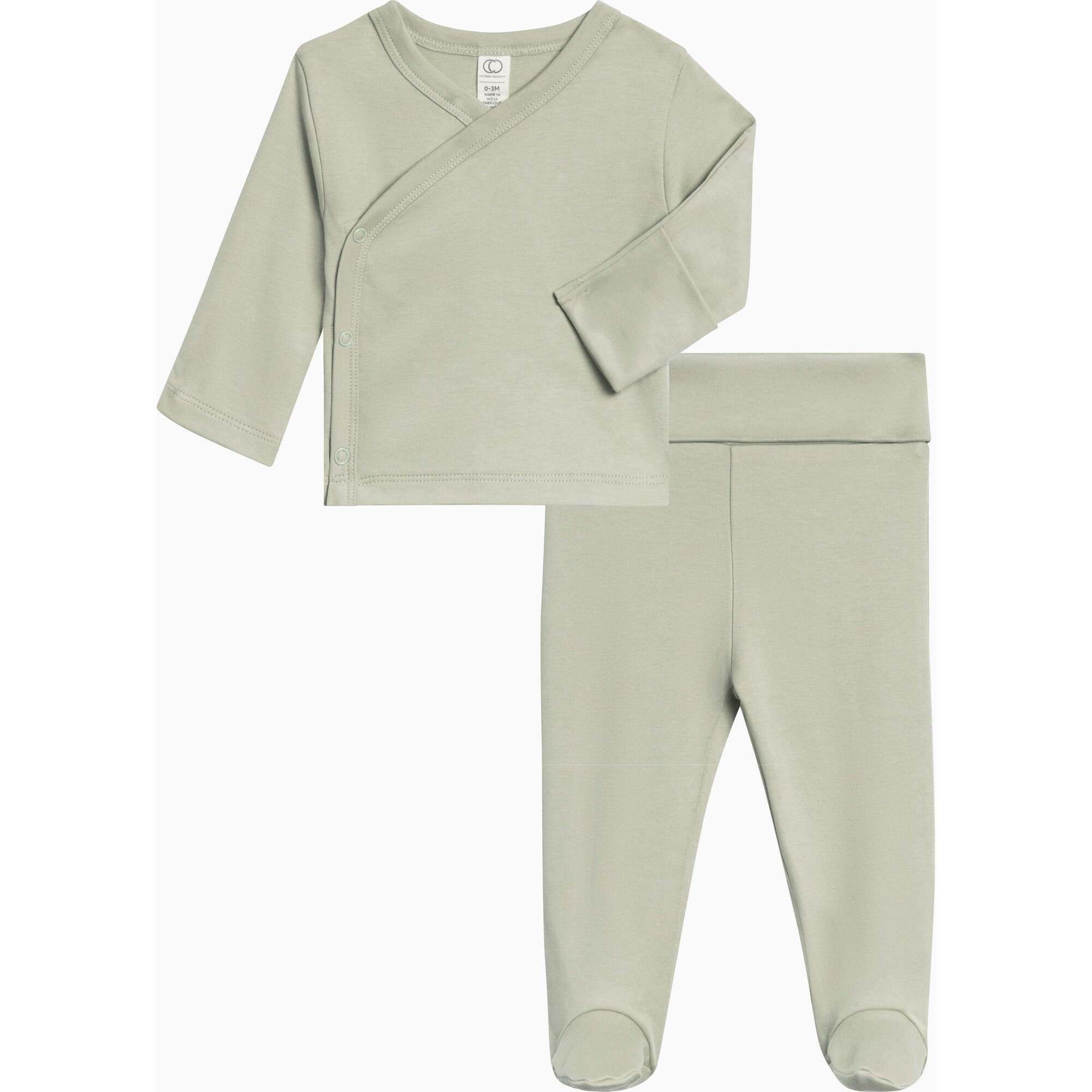 Riley 2 Piece Kimono Wrap Top and Pant Set Mint - Mixed Apparel Set - 1