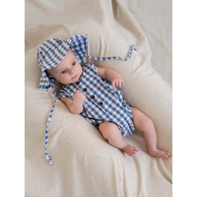 Wren Seersucker Bubble Romper Gingham - Rompers - 2