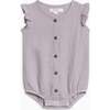 Coco Muslin Button Front Bubble Romper Lilla - Rompers - 1 - thumbnail