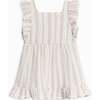 Jane Muslin Dress Enzo Stripe / Beige - Dresses - 1 - thumbnail