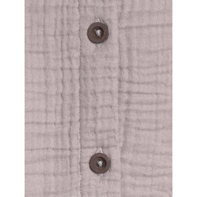 Coco Muslin Button Front Bubble Romper Lilla - Rompers - 3