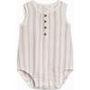 Bowie Muslin Bubble Romper Enzo Stripe / Beige - Rompers - 1 - thumbnail