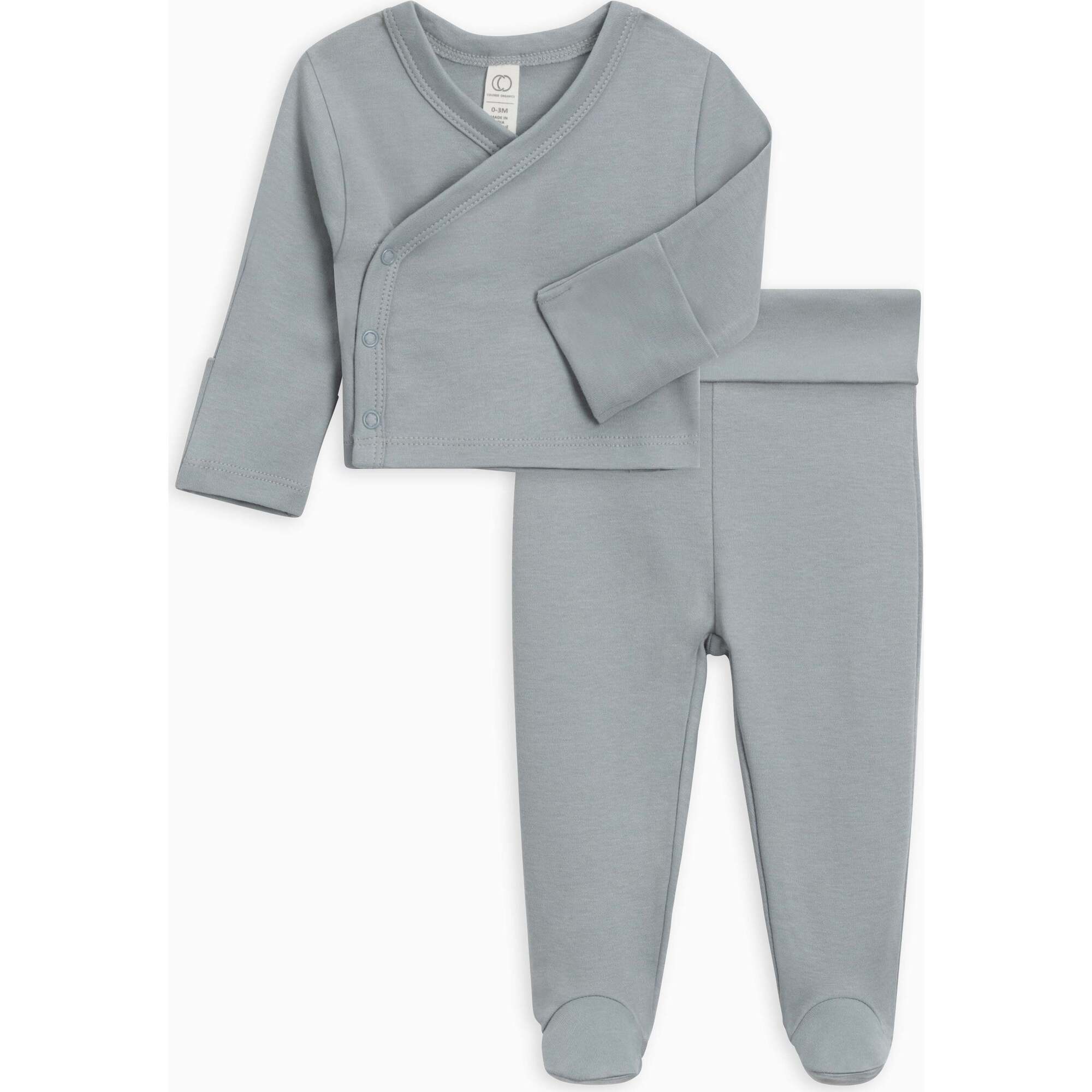 Riley 2 Piece Kimono Wrap Top and Pant Set Mist - Mixed Apparel Set - 1