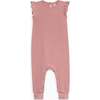 Maci Waffle Flutter Tank Romper Punch - Rompers - 1 - thumbnail