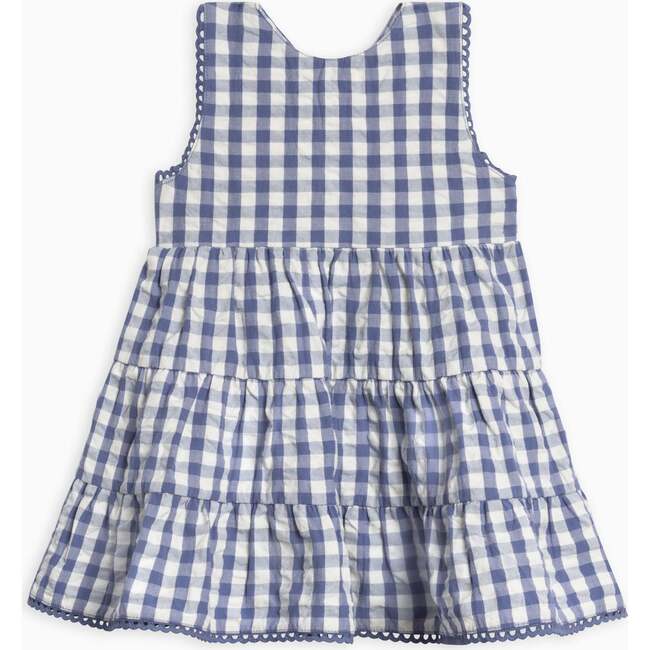 Zoey Seersucker Tiered Dress Gingham