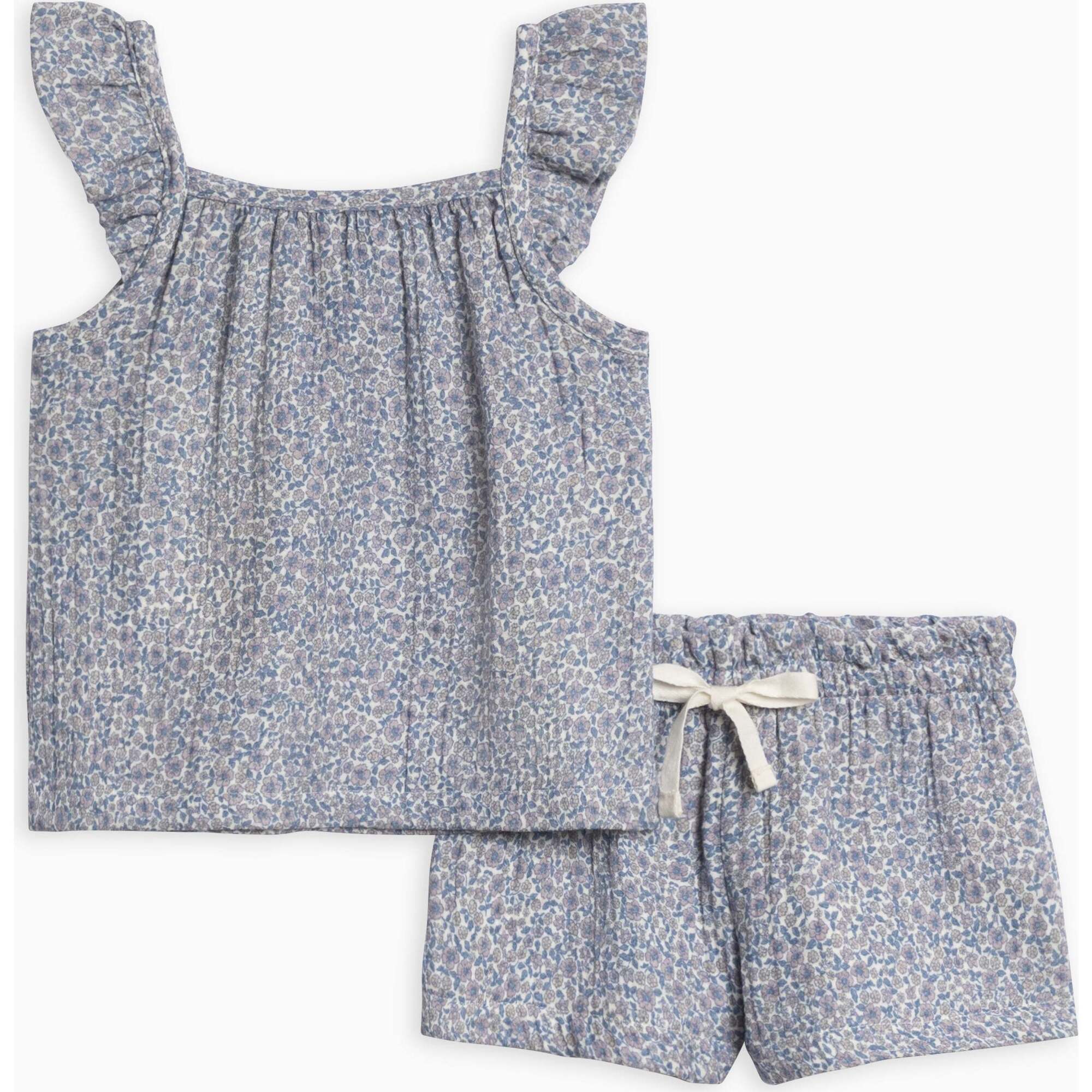 Nora Muslin Tank and Short Set Gianni Floral / Marino - Mixed Apparel Set - 1
