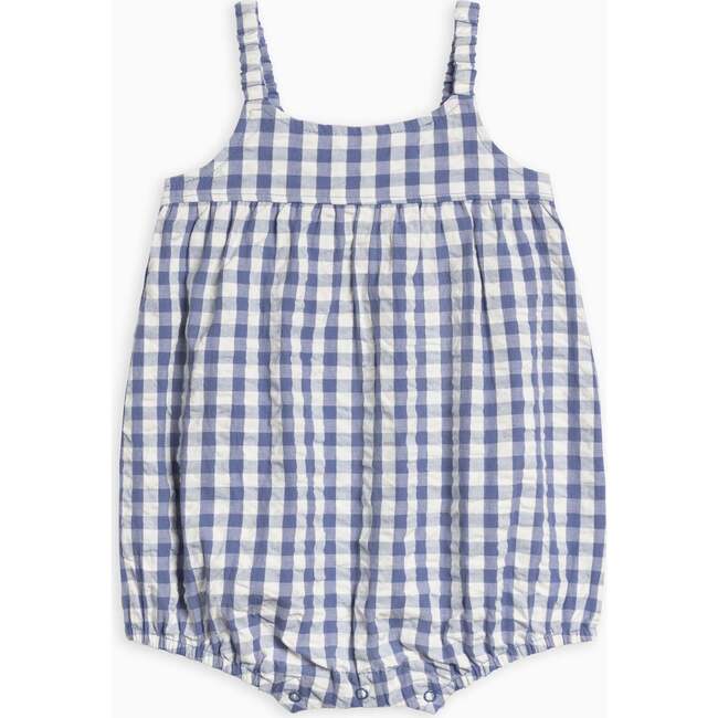 Caspia Seersucker Bubble Romper Gingham