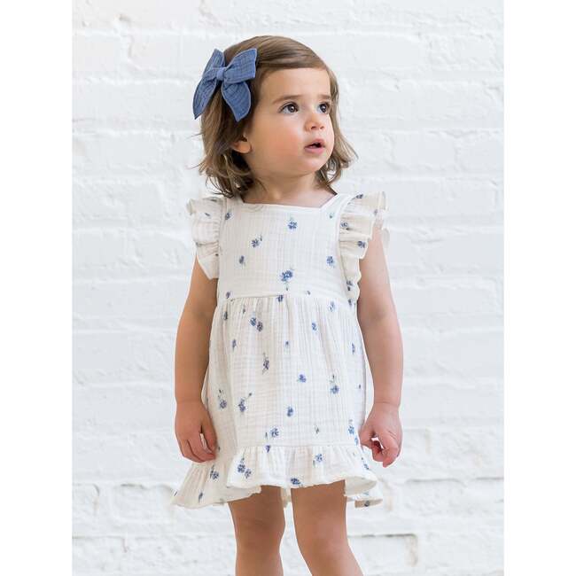 Jane Muslin Dress Enzo Stripe / Beige - Dresses - 4