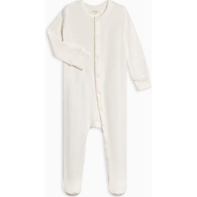 Skylar Pointelle Sleeper Coconut