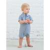 Mato Seersucker Collared Romper Gingham - Rompers - 1 - thumbnail
