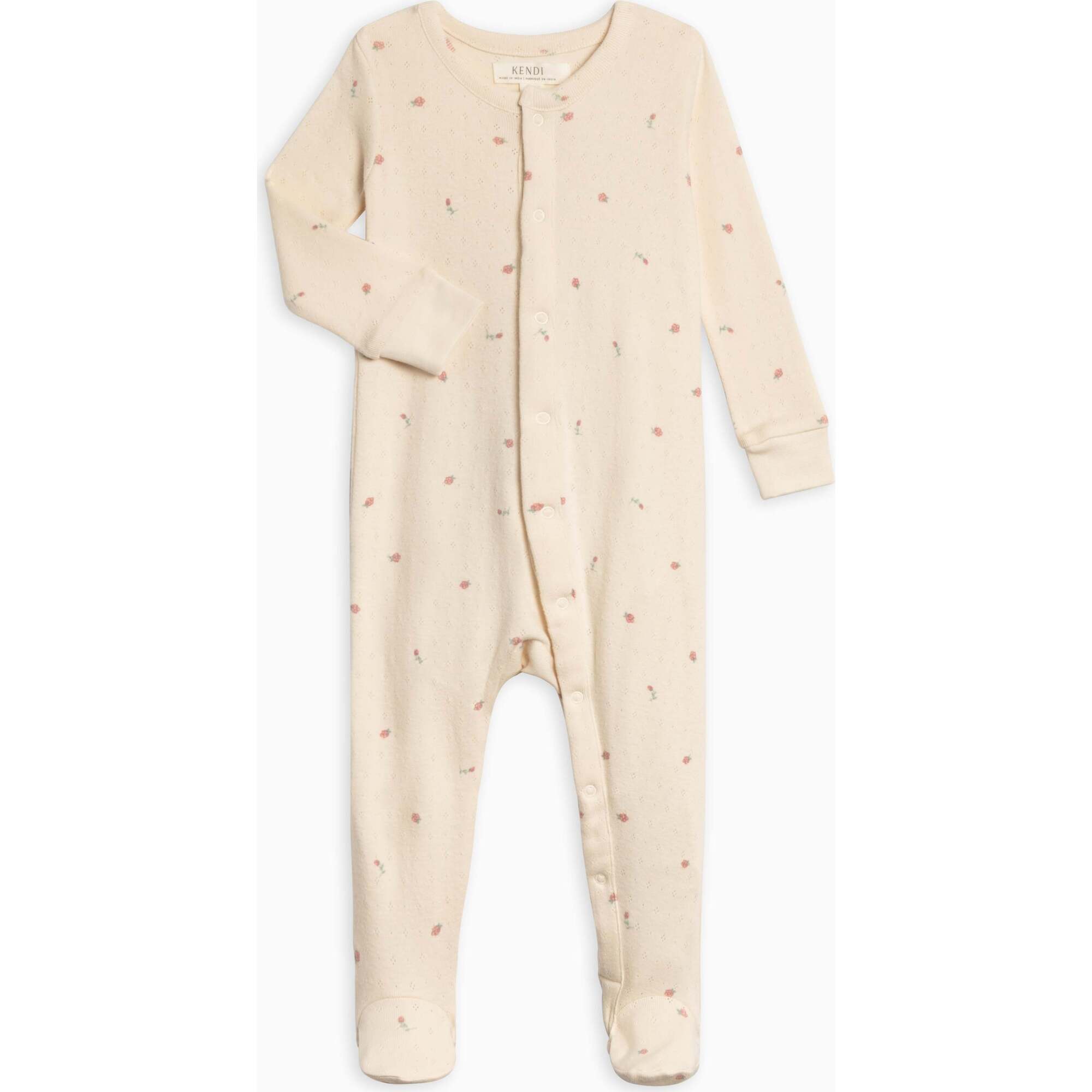 Skylar Pointelle Sleeper Pia Floral - Footie Pajamas - 1