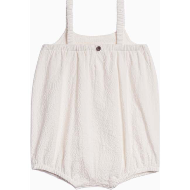 Caspia Seersucker Bubble Romper - Coconut Coconut - Rompers - 3
