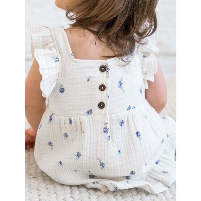 Jane Muslin Dress Enzo Stripe / Beige - Dresses - 6