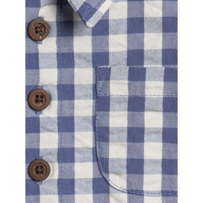 Mato Seersucker Collared Romper Gingham - Rompers - 3