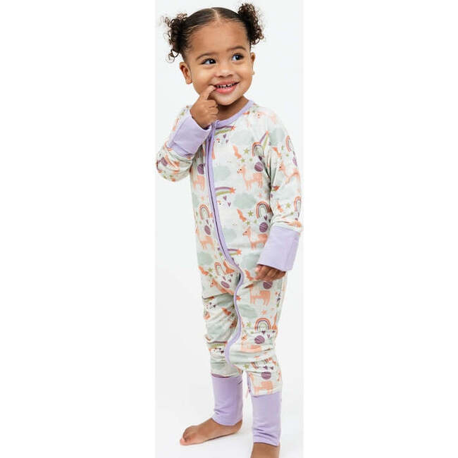 Magical Unicorns Bamboo Convertible Baby Pajamas - Footie Pajamas - 2