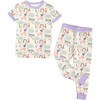 Magical Unicorns Bamboo Short Sleeve Kids Pajama Pants Set - Pajamas - 1 - thumbnail