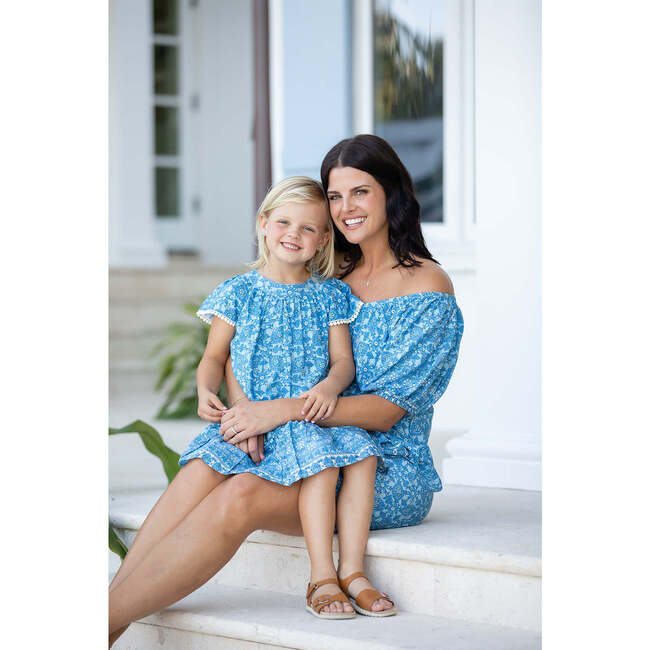 Girl's Ellie Dress, Dockside Blue - Dresses - 2