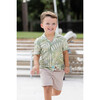 Boy's Panama Shirt, Moss Palm - Shirts - 2