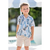 Boy's Panama Shirt, Blue Fern - Shirts - 2