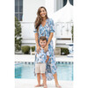 Boy's Panama Shirt, Blue Fern - Shirts - 3