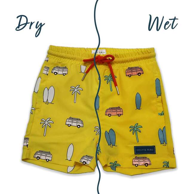 Holly & Beau Surfboard Color Changing Swim Trunks