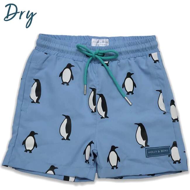 Holly & Beau Penguin Color Changing Swim Trunks