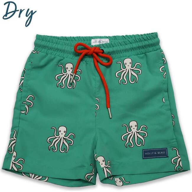 Holly & Beau Octopus Color Changing Swim Trunks - Swim Trunks - 2