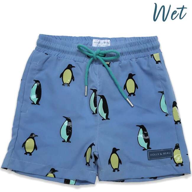 Holly & Beau Penguin Color Changing Swim Trunks - Swim Trunks - 3