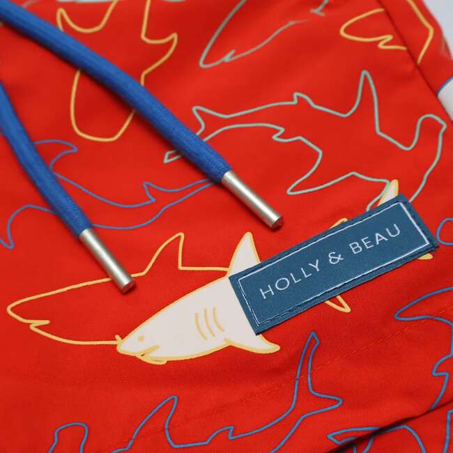 Holly & Beau Sharks Color Changing Swim Trunks - Swim Trunks - 6