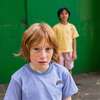 Rainbow Short Sleeve T-Shirt & Bermuda Shorts Set, Blue & Rainbow - Mixed Apparel Set - 2
