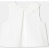 Girl Top In Honeycomb Piqué  White - Blouses - 1 - thumbnail