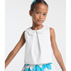 Girl Top In Honeycomb Piqué  White - Blouses - 2
