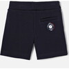 Boy's Shorts In Piqué Fleece  Navy - Shorts - 2