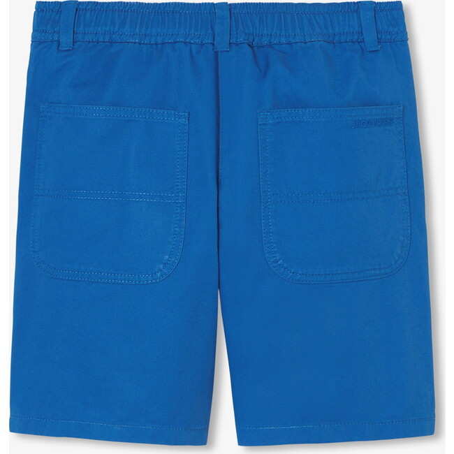 Boy's Bermuda Shorts In Twill Prussian Blue - Shorts - 2