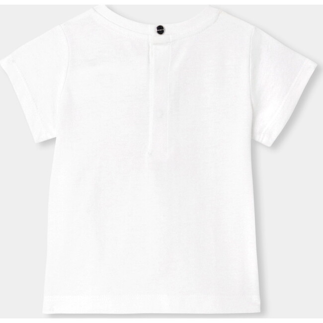 Baby Girl Short-Sleeved Shirt,  White - T-Shirts - 2