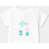 Baby Girl Short-Sleeved Shirt,  White - T-Shirts - 3