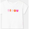 Baby Girl Short Sleeve  T-Shirt  White - T-Shirts - 1 - thumbnail