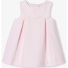 Baby Girl Dress In Cotton Piqué  Powder Pink - Dresses - 1 - thumbnail
