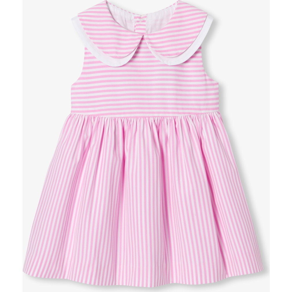 Baby Girl  Striped Dress White/Pink - Dresses - 1