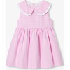 Baby Girl  Striped Dress White/Pink - Dresses - 1 - thumbnail