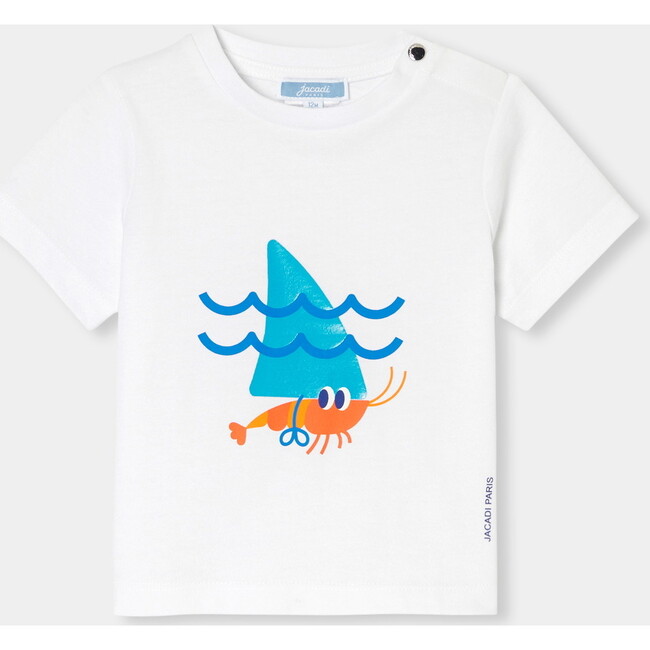 Baby Boy Short Sleeve  T-Shirt White