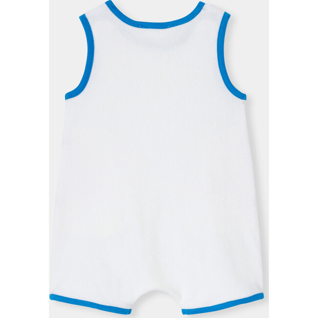 Baby Boy French Terry Romper  White - Rompers - 2