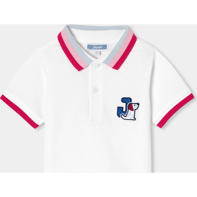 Baby Boy Piqué Polo Shirt  White - Polo Shirts - 3