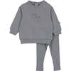 Posh Print Long Ensemble Slate Blue - Mixed Apparel Set - 1 - thumbnail