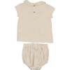 Ruffled Delight Ensemble Pink Whip - Mixed Apparel Set - 2
