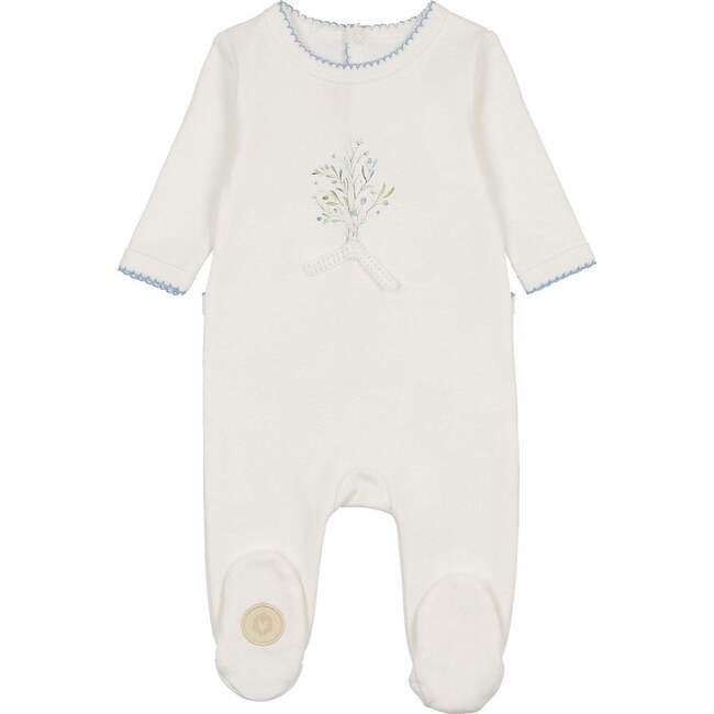 Nature's Touch Boys Footie Ivory & Blue